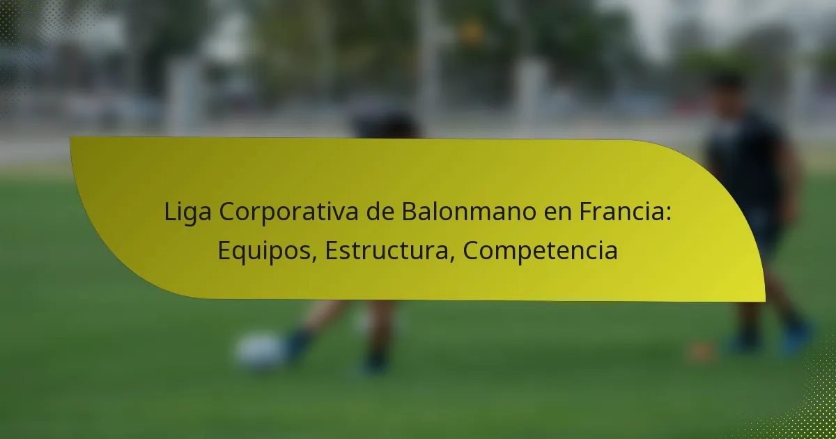 Liga Corporativa de Balonmano en Francia: Equipos, Estructura, Competencia