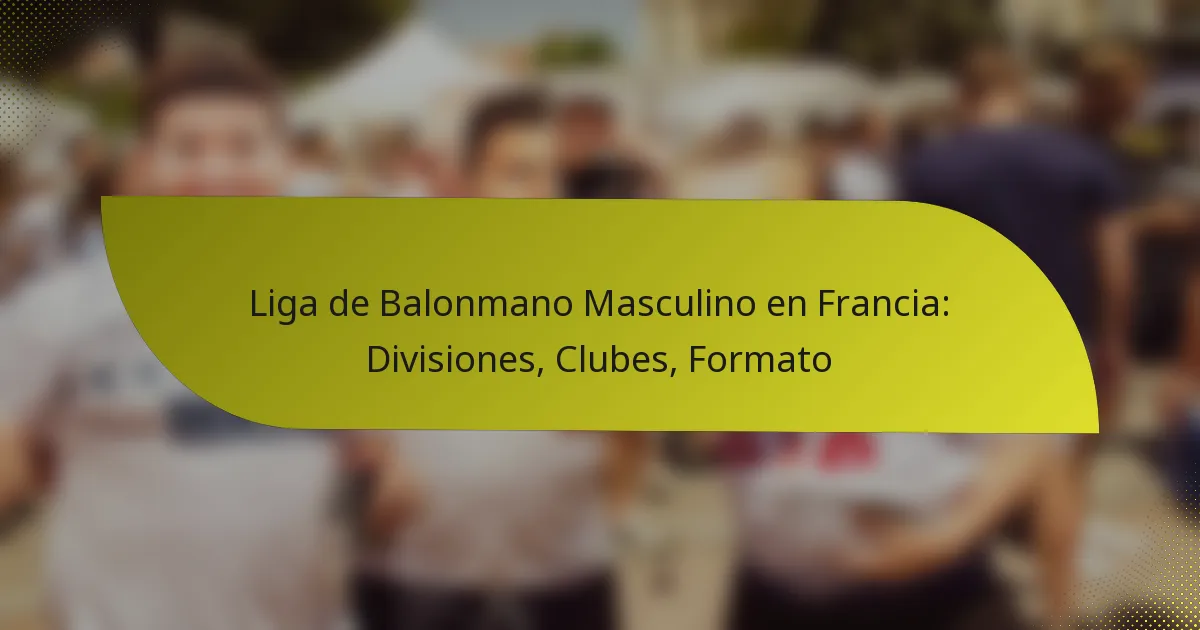 Liga de Balonmano Masculino en Francia: Divisiones, Clubes, Formato